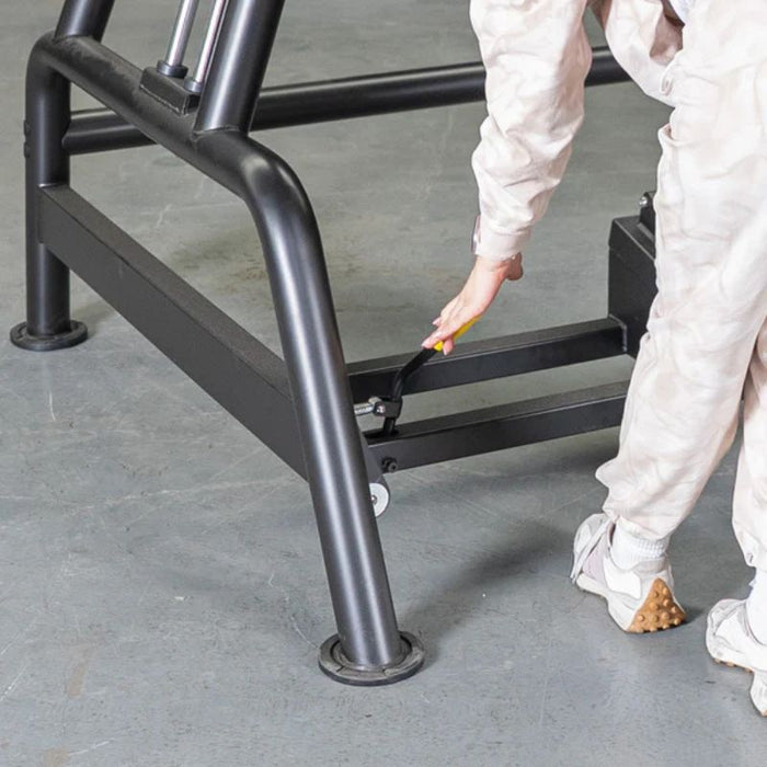 Muscle D Power Leverage V2 Convergent Bench Lever Handle Closeup