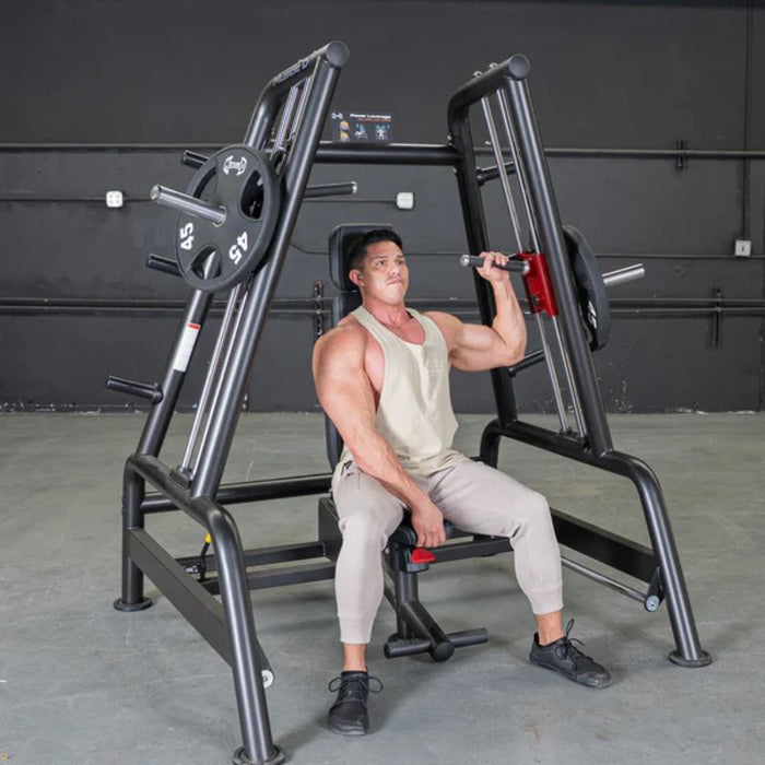 Muscle D Power Leverage V2 Convergent Bench Male One Arm Start