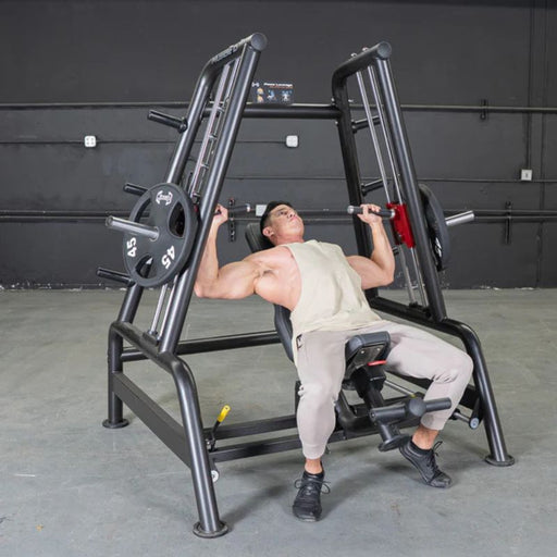 Muscle D Power Leverage V2 Convergent Bench Male Overhead Press Lowered