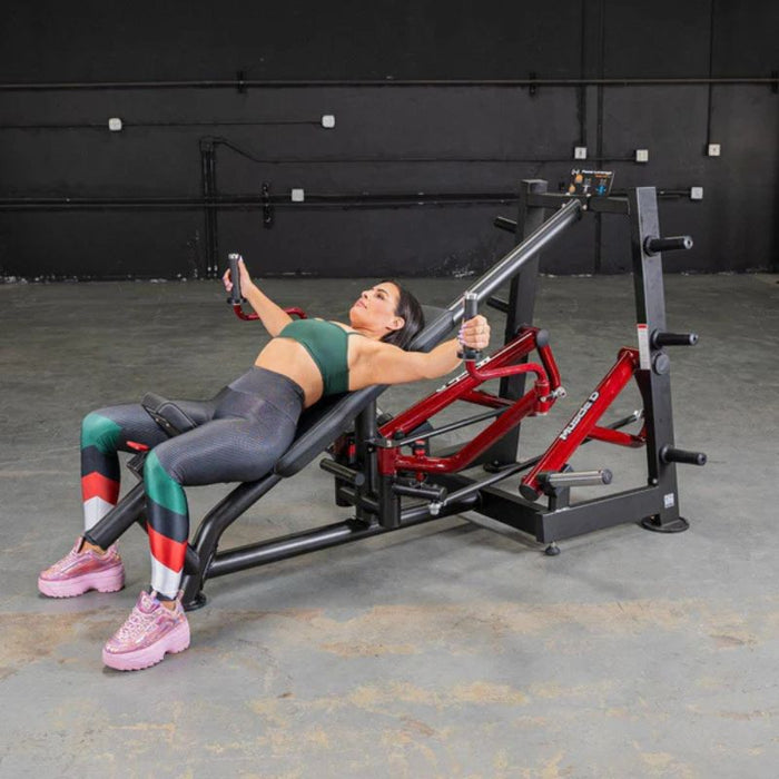 Muscle D Power Leverage V2 Decline Chest Fly Female Wide Fly Position