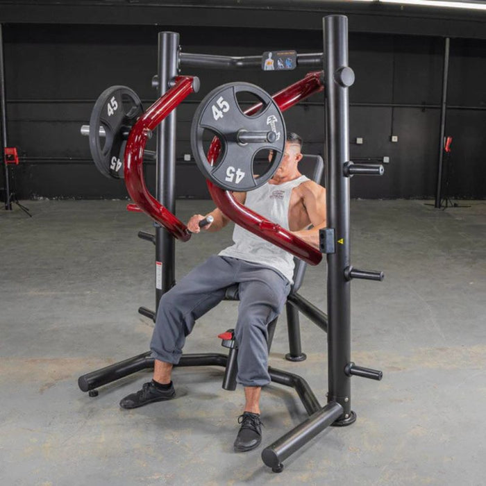 Muscle D Power Leverage V2 Decline Chest Press Male Training Angle