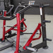 Muscle D Power Leverage V2 Dual Hinge Seated Row side frame storage