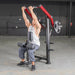 Muscle D Power Leverage V2 Front Lat Pulldown male user top position