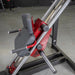 Muscle D Power Leverage V2 Hack Squat Calf backrest and rail closeup