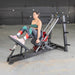 Muscle D Power Leverage V2 Hack Squat Calf female calf raise bent knee