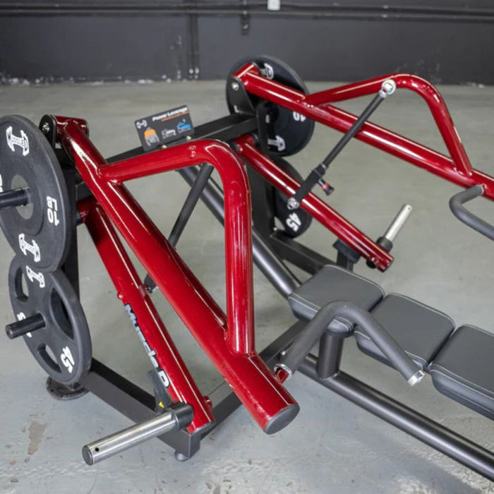 Muscle D Power Leverage V2 Horizontal Chest Press Arm Path Closeup