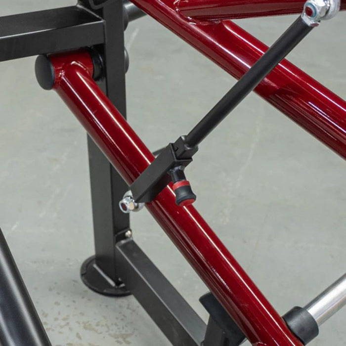 Muscle D Power Leverage V2 Horizontal Chest Press Motion Mechanism Closeup