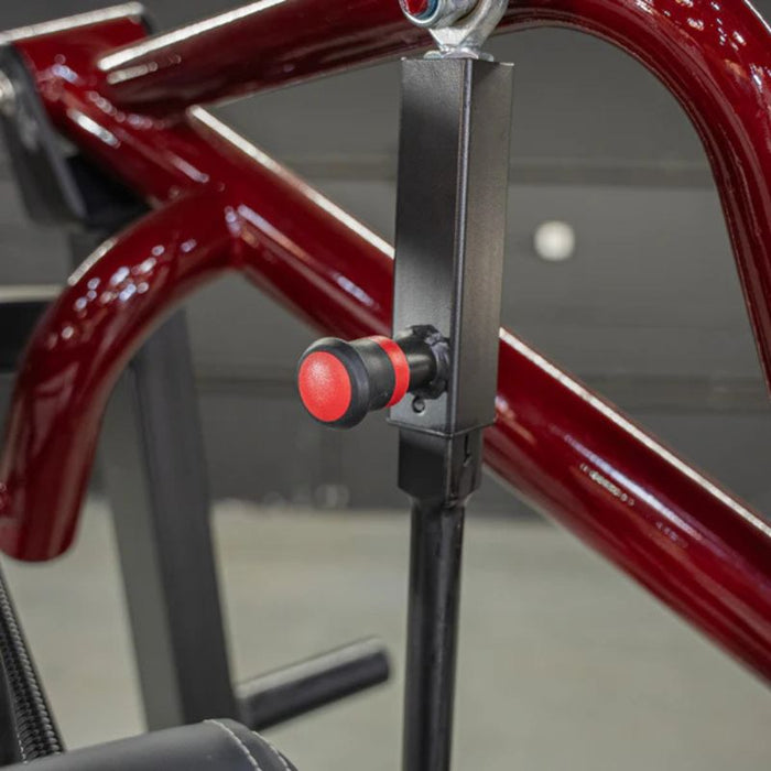 Muscle D Power Leverage V2 Incline Chest Press Adjustment Knob Closeup