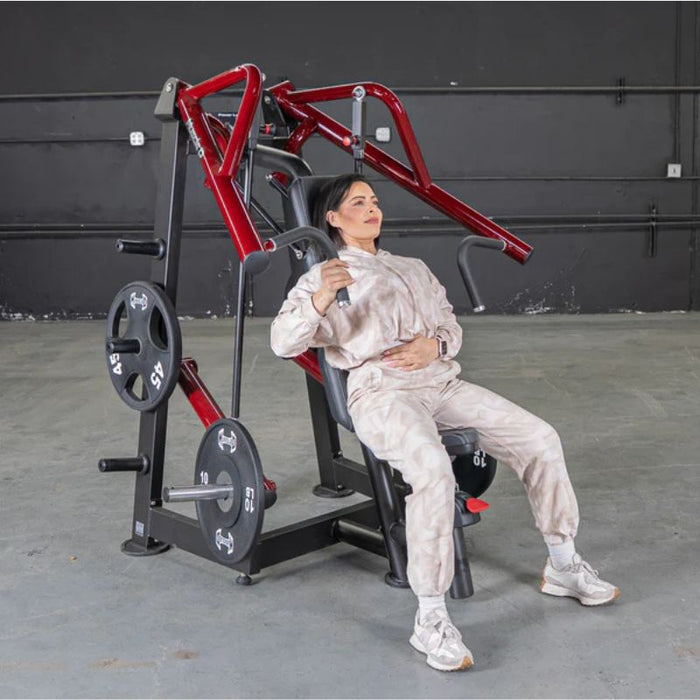 Muscle D Power Leverage V2 Incline Chest Press Start Position