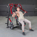 Muscle D Power Leverage V2 Incline Chest Press Male Start Position