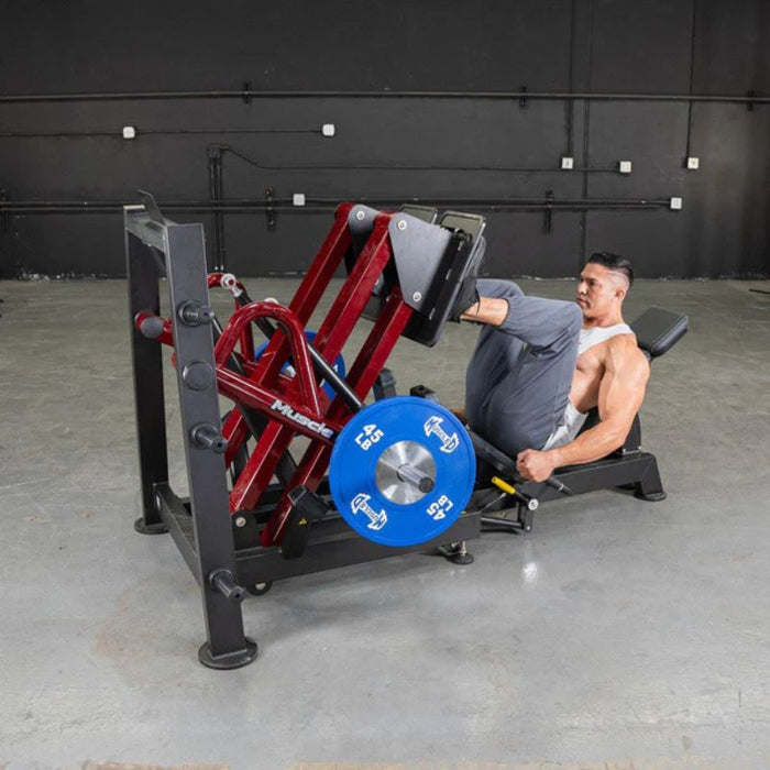 Muscle D Power Leverage V2 Iso Lateral 45 Degree Leg Press PL-PV2-LPI Male Demo Knees Bent