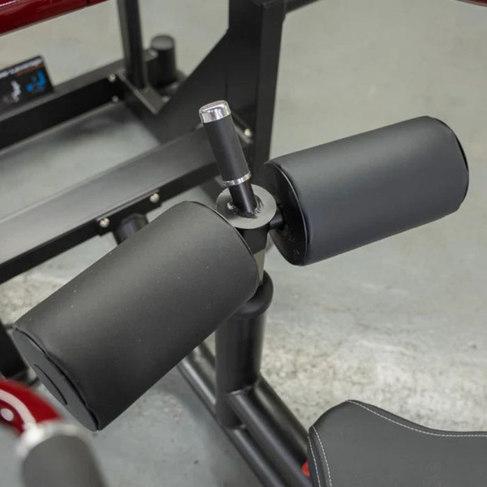 Muscle D Power Leverage V2 Iso-Lateral Dip leg pad adjustment detail