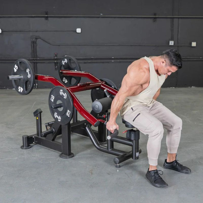 Muscle D Power Leverage V2 Iso-Lateral Dip male demonstration start position