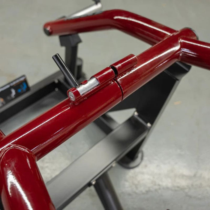 Muscle D Power Leverage V2 Iso-Lateral Dip quick lock mechanism detail