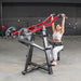 Muscle D Power Leverage V2 Iso Lateral Lat Pull female overhead position