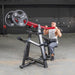 Muscle D Power Leverage V2 Iso Lateral Lat Pull male full contraction
