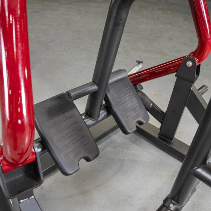 Muscle D Power Leverage V2 Iso Lateral Seated Row footplate closeup