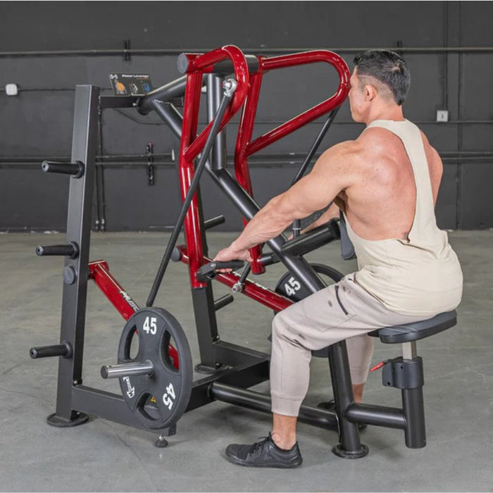 Muscle D Power Leverage V2 Low Row side male athlete contraction