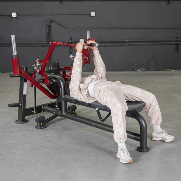 Muscle D Power Leverage V2 Lying Pec Fly Female Start Position