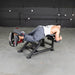 Muscle D Power Leverage V2 Prone Leg Curl Man Starting Position