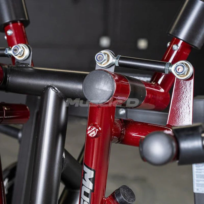 Muscle D Power Leverage V2 Rear Delt bearing pivot mechanism closeup