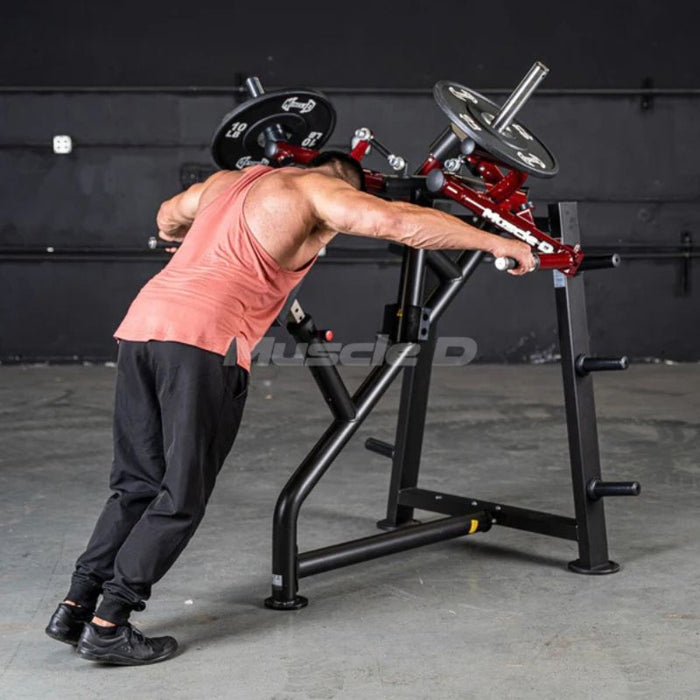 Muscle D Power Leverage V2 Rear Delt male athlete side rear delt training