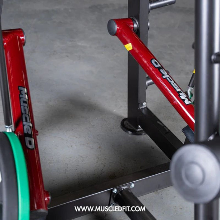 Muscle D Power Leverage V2 Rotary Lat Pulldown lower frame structure