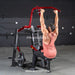Muscle D Power Leverage V2 Rotary Lat Pulldown male full extension