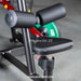 Muscle D Power Leverage V2 Rotary Lat Pulldown seat and thigh pad detail