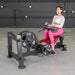 Muscle D Power Leverage V2 Seated Calf Tib female demo full press