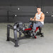 Muscle D Power Leverage V2 Seated Calf Tib male demo full press