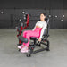 Muscle D Power Leverage V2 Seated Leg Curl PL-PV2-SLC Female Start Position