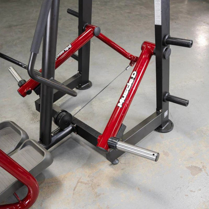 Muscle D Power Leverage V2 Standing Abductor Frame And Weight Horns Detail