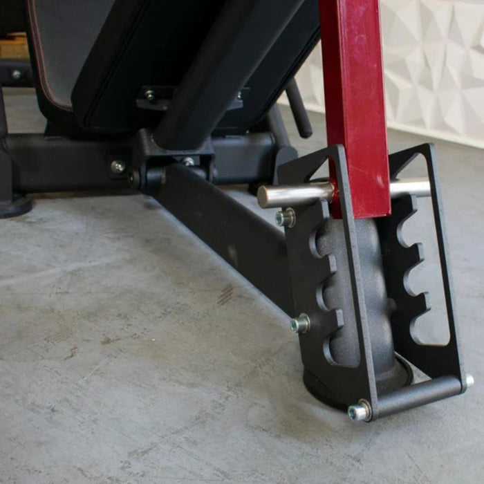 Muscle D Pro Strength Leg Press back pad adjustment bracket