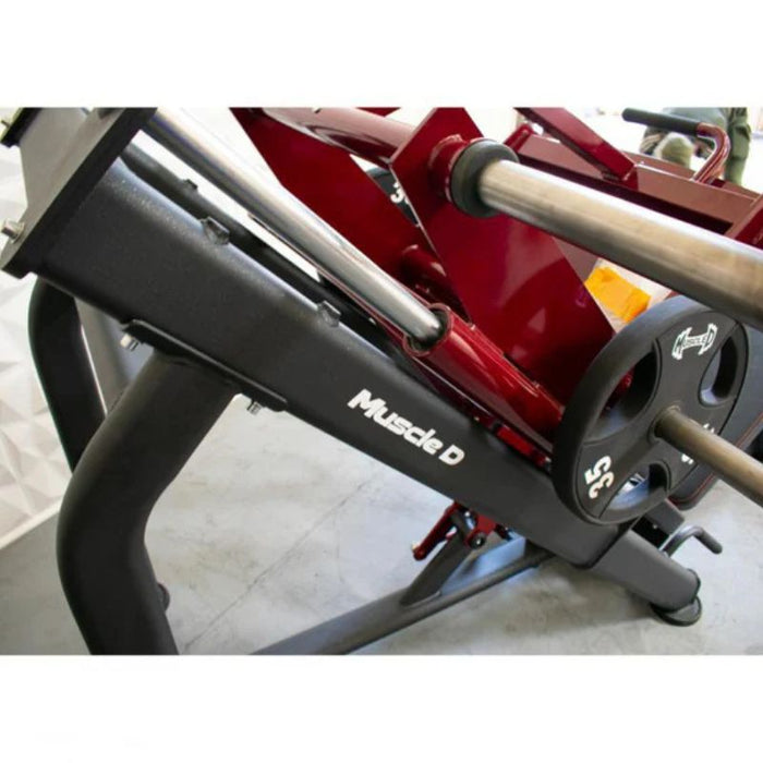 Muscle D Pro Strength Leg Press frame and loading horn detail