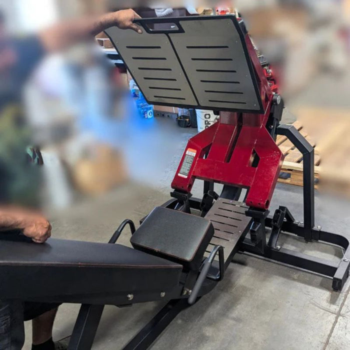 Muscle D Pro Strength Linear Bearing Leg Press full machine angle