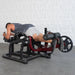 Muscle D Pro Strength Prone Leg Curl male demo extended position
