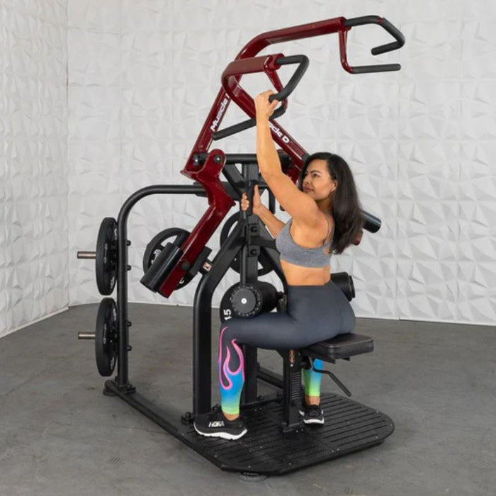 Muscle D Pro Strength Rotary Lat Pull-Down seated pulldown top reach