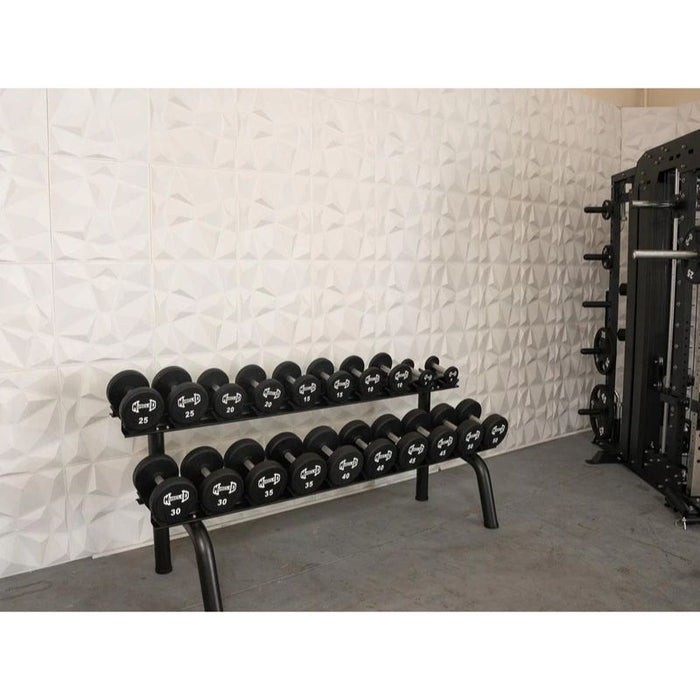 Muscle D Pro Urethane Dumbbells 25 to 50lb set