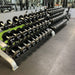 Muscle D Pro Urethane Dumbbells gym setup