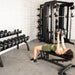 Muscle D Pro Urethane Dumbbells workout in use