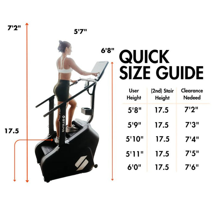 stair climber machine settings guide running