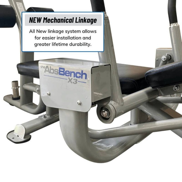The Abs Company AbsBench X3 mechanical linkage closeup