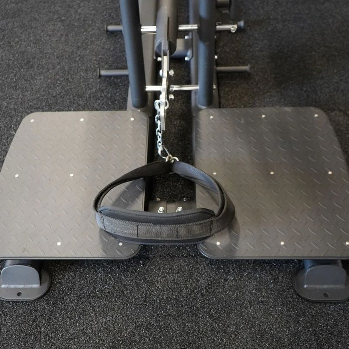 The Abs Company Belt Squat platform belt connection detail