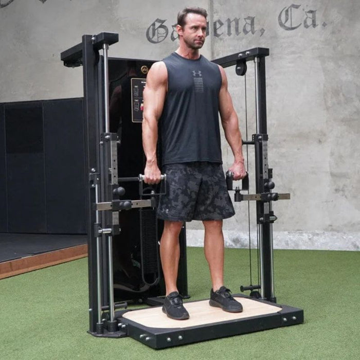 The Abs Company Dead Lift top lockout position