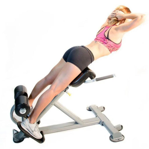 The Abs Company Lumbar X woman back extension demo