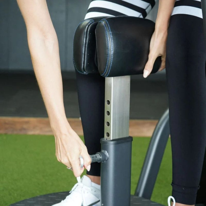 The Abs Company Standing Ab Twist knee pad adjustment