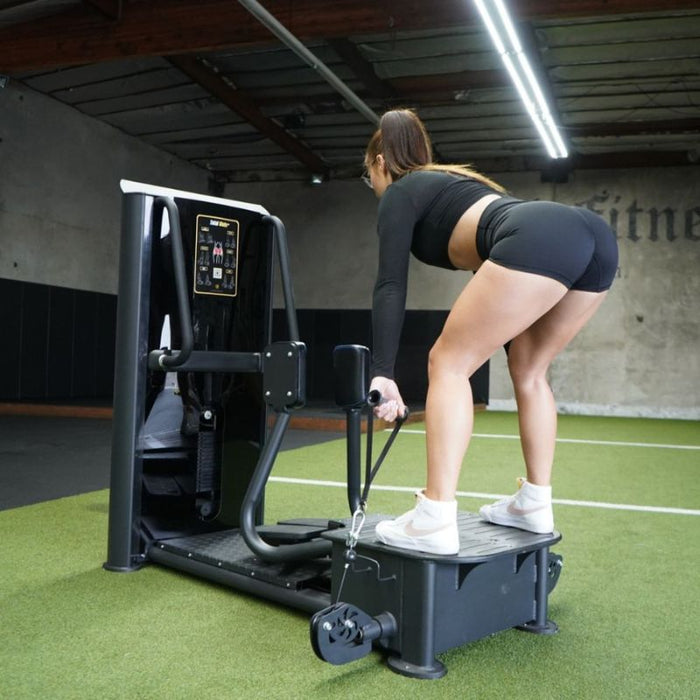 The Abs Company Total Glute deadlift cable platform