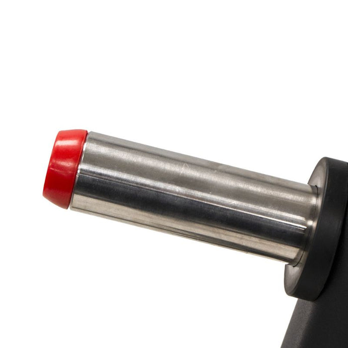 TKO 255lb Rubber Olympic Plate Set with A-Frame Plate Tree storage pegs