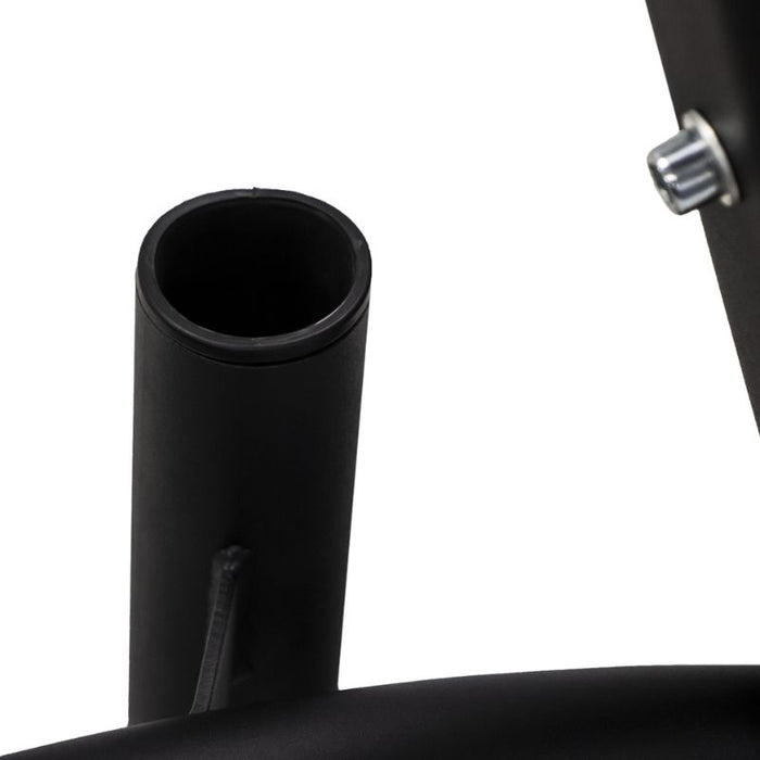 TKO 255lb Rubber Olympic Plate Set with A-Frame Plate Tree tube design